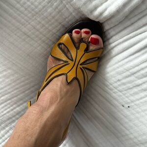 Sam Edelman. Resoled  and insole replaced.   Butterfly Women's Sandals